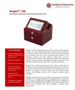 Download Brochure - BeagleX™ 100 Explosive Trace Detector